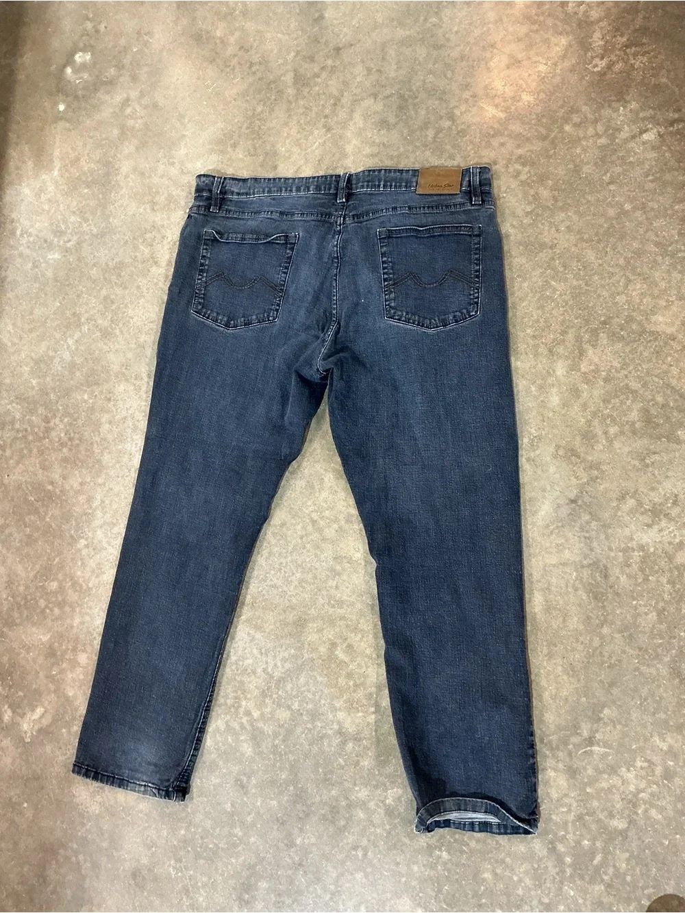 Urban Star Men’s 42x30 Straight Leg Stretch Dark Wash Jeans Classic Denim Pants